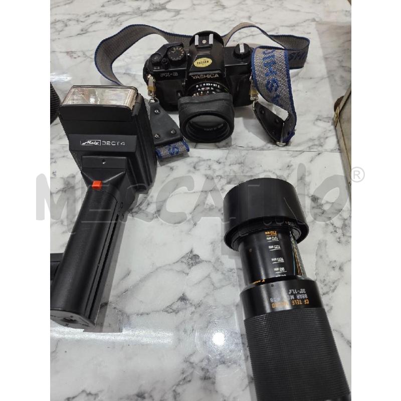 FOTOCAMERA NERA YASCHICA FX-3 CON ACCESSORI | Mercatino dell'Usato Benevento 1