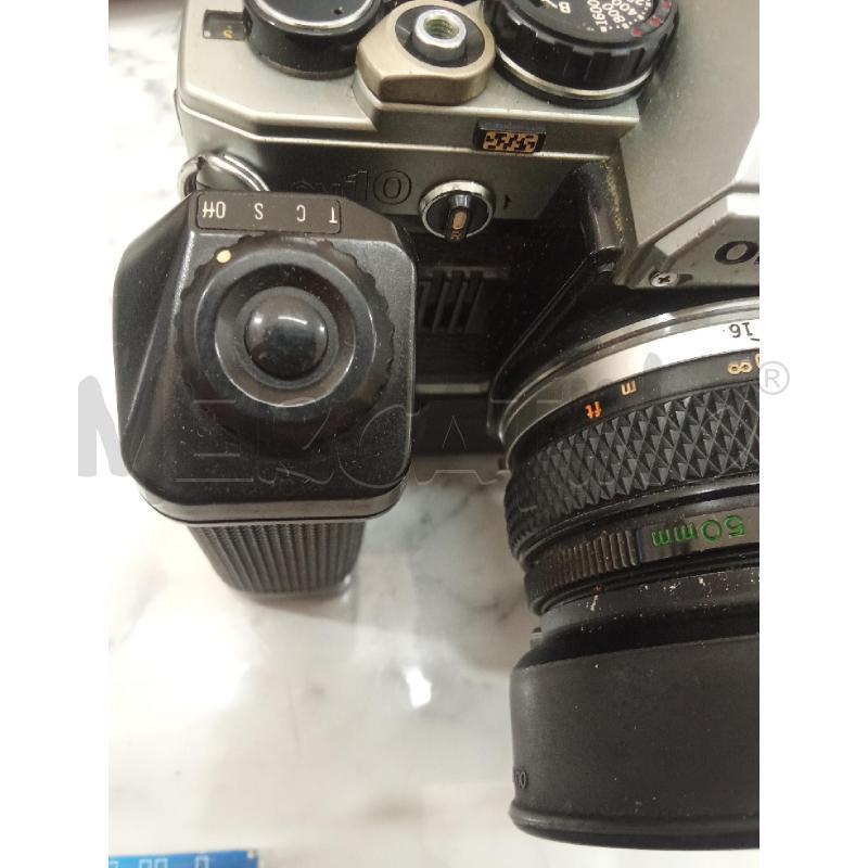 FOTOCAMERA OLYMPUS GRIGIA NERA OM10+DUPLICATORE DI FOCALE | Mercatino dell'Usato Benevento 5