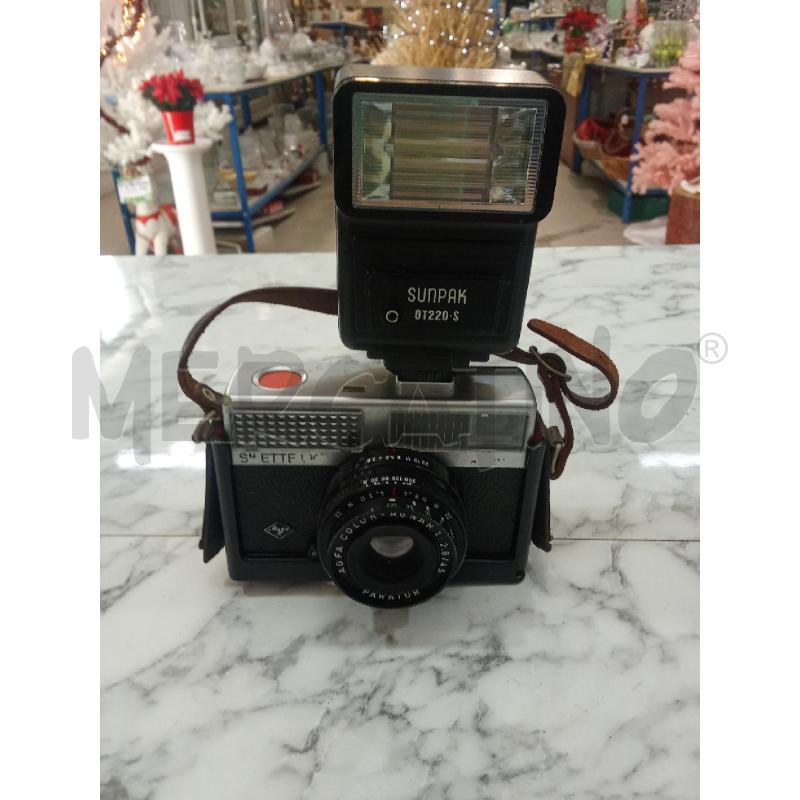FOTOCAMERA SNETTLEX AGFA CON FLASH SUNPAK | Mercatino dell'Usato Benevento 1