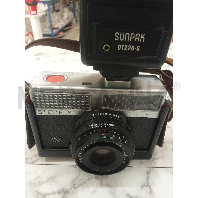 FOTOCAMERA SNETTLEX AGFA CON FLASH SUNPAK | Mercatino dell'Usato Benevento 3