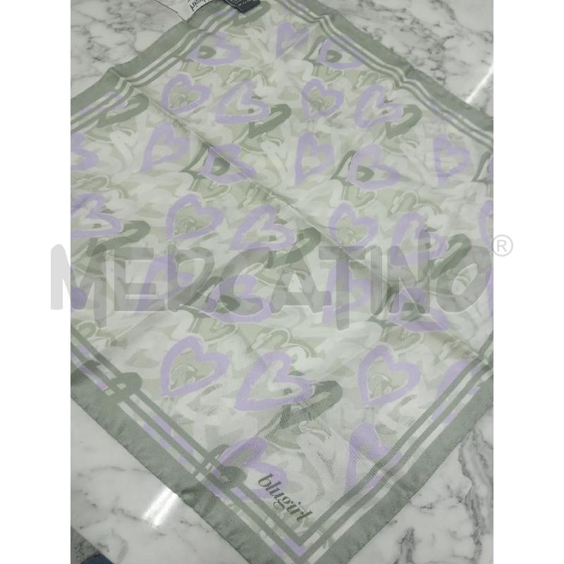 FOULARD GRIGIO CUORI LILLA BLUGIRL 50X50CM | Mercatino dell'Usato Benevento 1