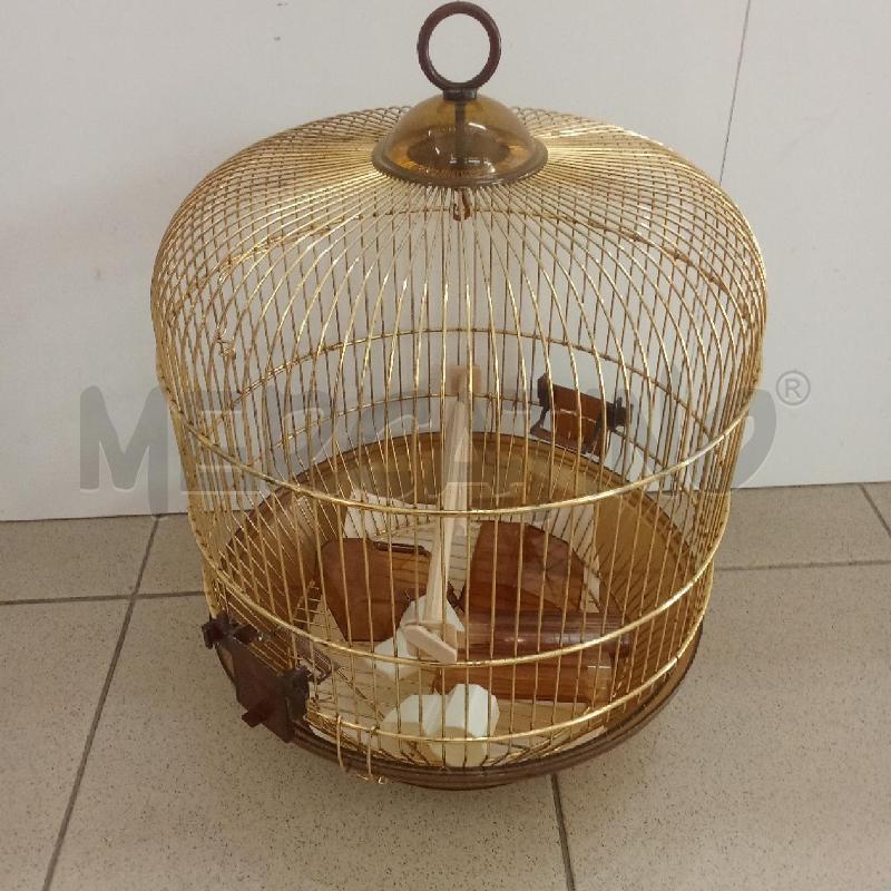 GABBIA ROTONDA DORATA FER PLAST  | Mercatino dell'Usato Benevento 1