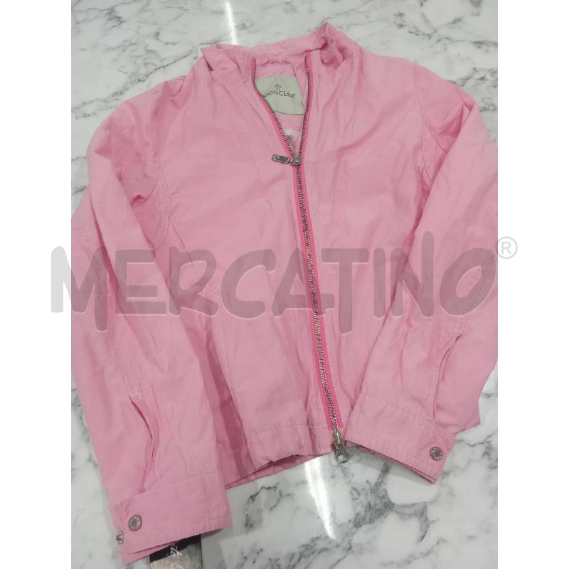 GIACCA BAMBINA ZIP ROSA MONCLER | Mercatino dell'Usato Benevento 1