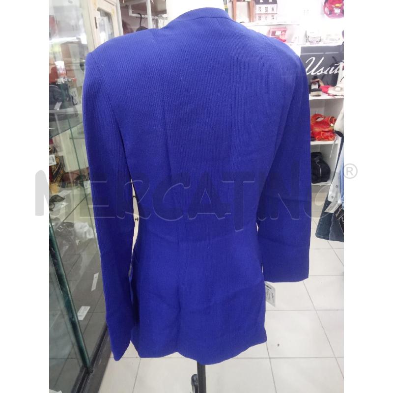 GIACCA DONNA BLU RIGATA MISSONI UN BOTTONE CON TASCHE | Mercatino dell'Usato Benevento 3