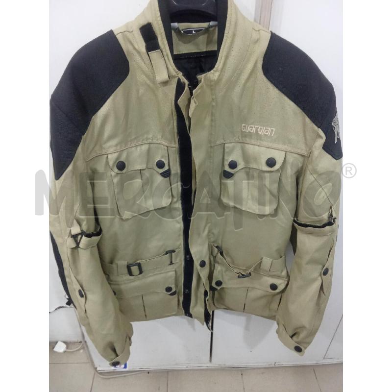 GIACCA UOMO BEIGE E NERA GUARDIAN DA MOTO | Mercatino dell'Usato Benevento 1