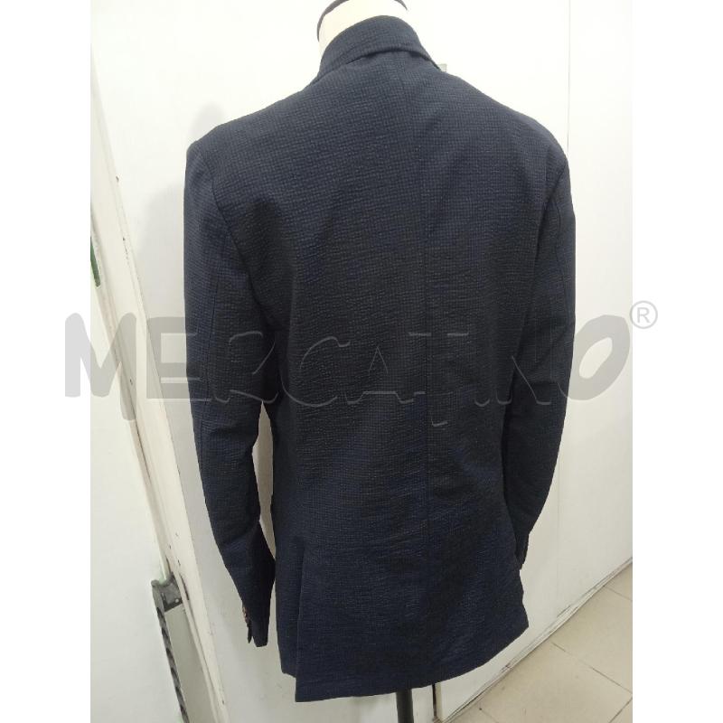 GIACCA UOMO BLU QUADRETTATA DUE BOTTONI MARRONI TOMBOLINI | Mercatino dell'Usato Benevento 4