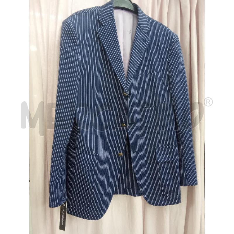 GIACCA UOMO BLU RIGHE BIANCHE TRE BOTTONI BROOKSFIELD | Mercatino dell'Usato Benevento 1