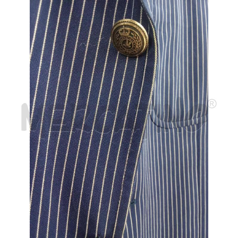 GIACCA UOMO BLU RIGHE BIANCHE TRE BOTTONI BROOKSFIELD | Mercatino dell'Usato Benevento 3
