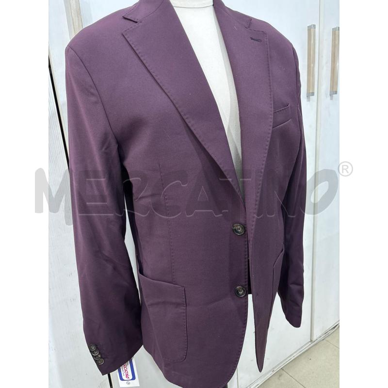 GIACCA UOMO VIOLA DUE BOTTONI HITCH MAN 100% FRESCO LANA | Mercatino dell'Usato Benevento 1