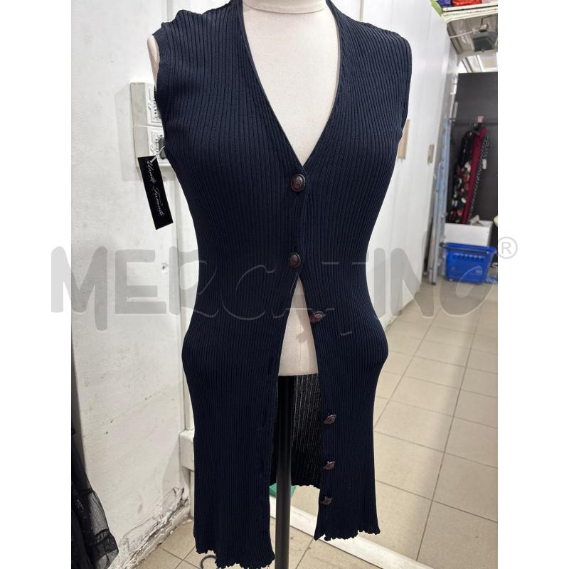 GILET DONNA BLU COSTINE MOSCHINO  | Mercatino dell'Usato Benevento 1
