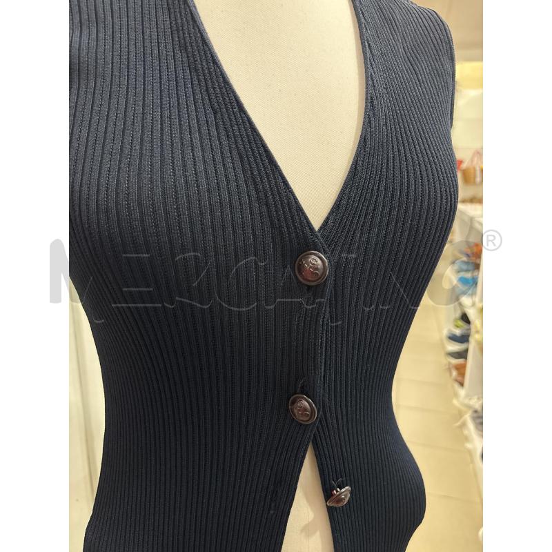 GILET DONNA BLU COSTINE MOSCHINO  | Mercatino dell'Usato Benevento 2