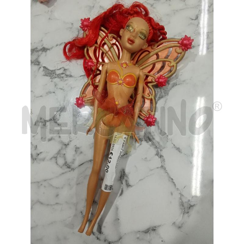 GIOCO BAMBOLINA BARBIE FAIRY ARANCIONE MATTEL 2006 | Mercatino dell'Usato Benevento 1