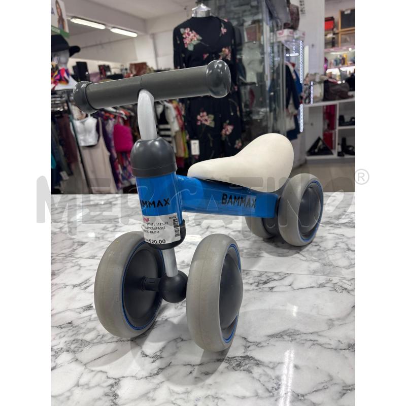 GIOCO BICI PRIMIPASSI BLU GRIGIO BAMMAX | Mercatino dell'Usato Benevento 1