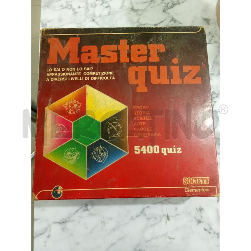 GIOCO DI SOCIETÀ MASTER QUIZ | Mercatino dell'Usato Benevento 1