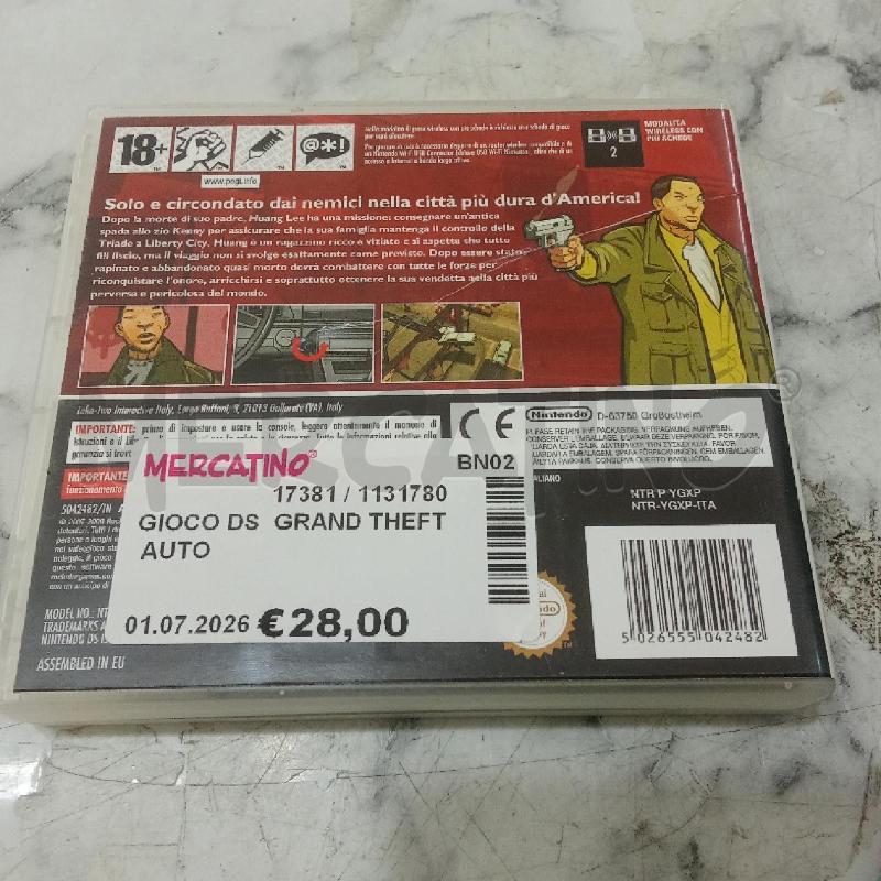 GIOCO DS  GRAND THEFT AUTO | Mercatino dell'Usato Benevento 2