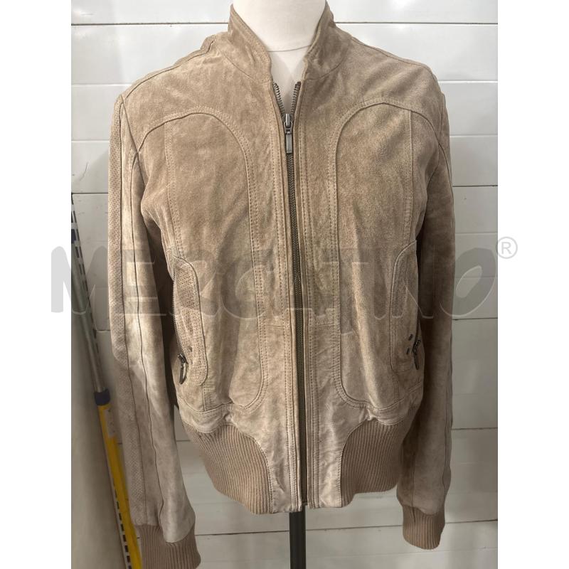 GIUBBINO DONNA SCAMOSCIATO MARRONE VERA PELLE CONBIPEL | Mercatino dell'Usato Benevento 1