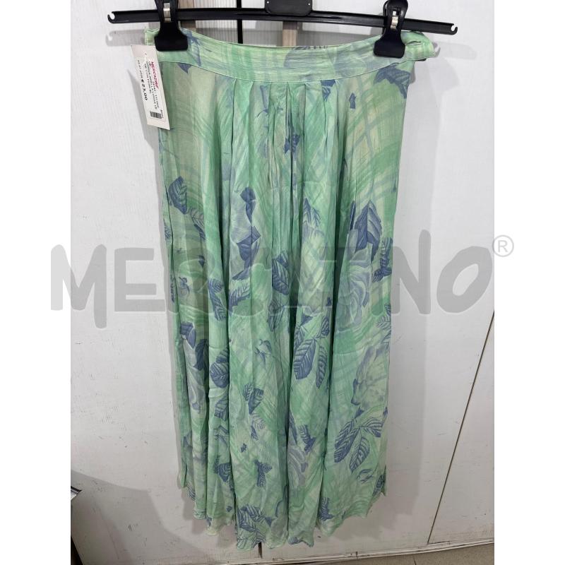 GONNA ARELLA LUNGA VERDE CON FIORI BLU | Mercatino dell'Usato Benevento 1