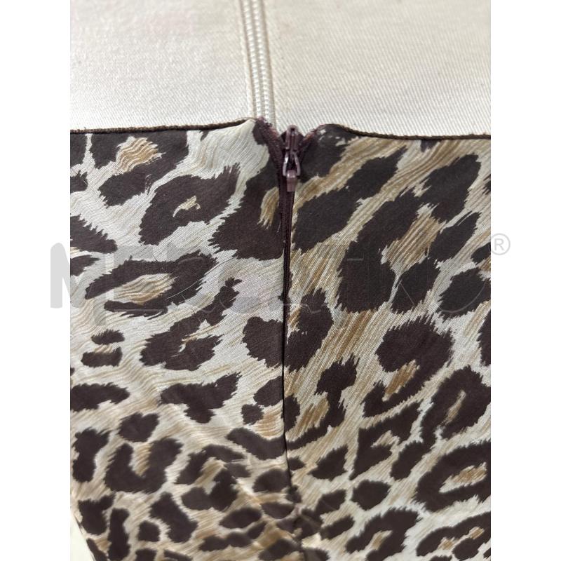 GONNA BEIGE ANIMALIER DOLCE E GABBANA  | Mercatino dell'Usato Benevento 3