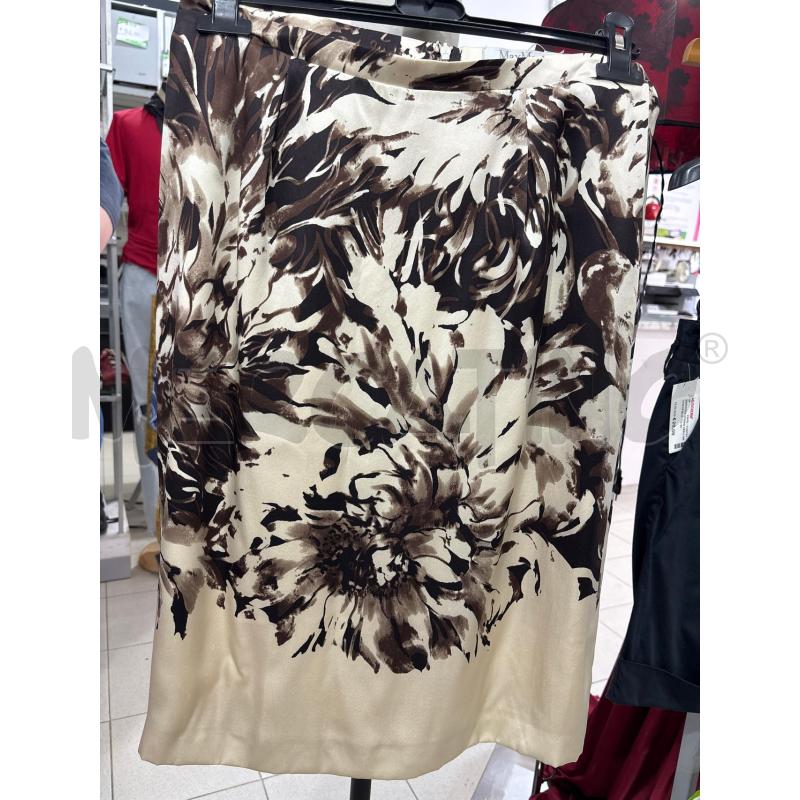 GONNA BEIGE E MARRONE MAX MARA PURA SETA | Mercatino dell'Usato Benevento 1