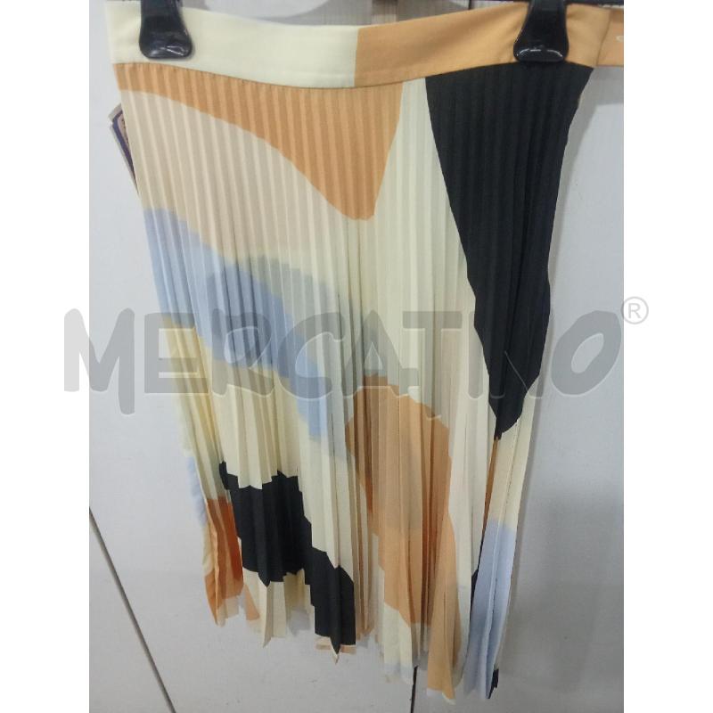 GONNA BEIGE NERA E ARANCIO PLISSETTATA STOCKHOL ATELIER | Mercatino dell'Usato Benevento 1