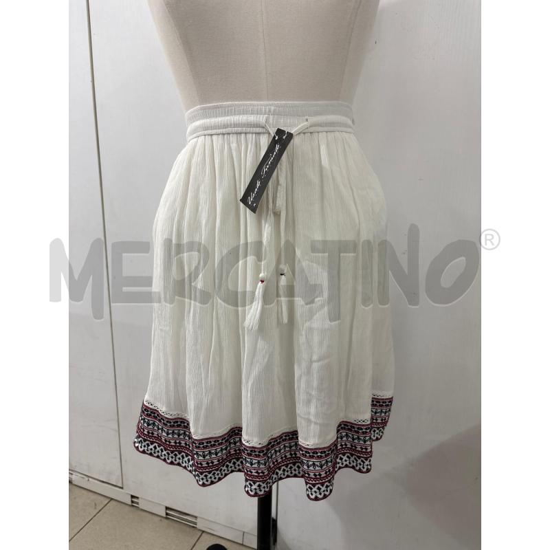 GONNA BIANCA DISEGNI SUL BORDO HILFIGER | Mercatino dell'Usato Benevento 1
