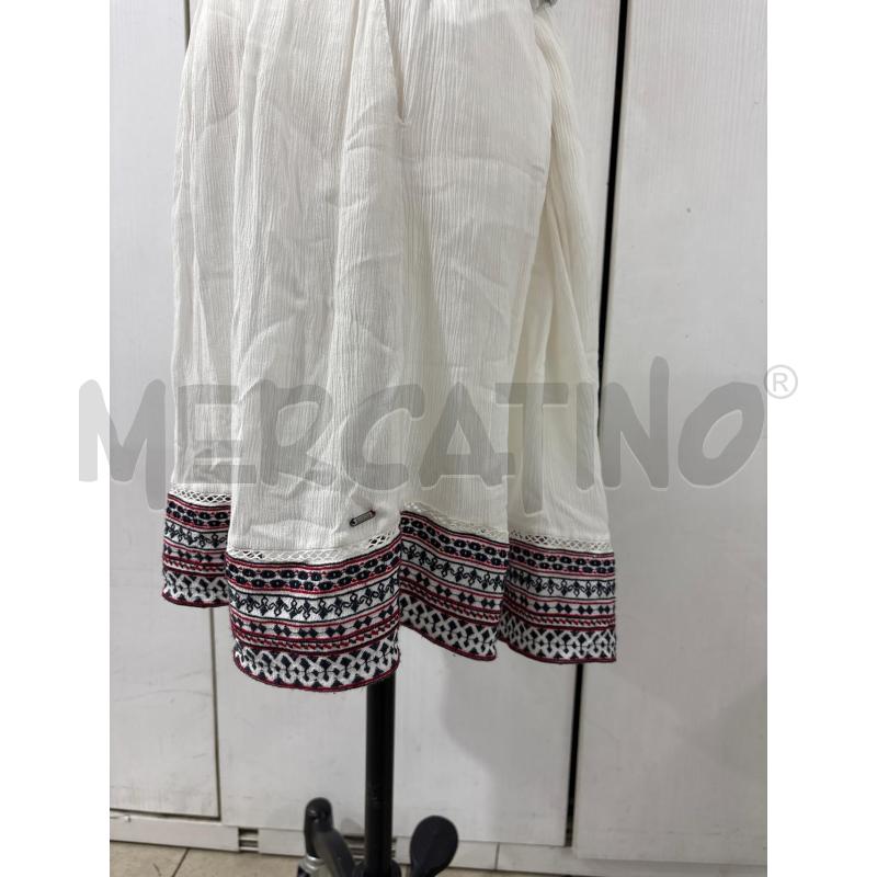 GONNA BIANCA DISEGNI SUL BORDO HILFIGER | Mercatino dell'Usato Benevento 3