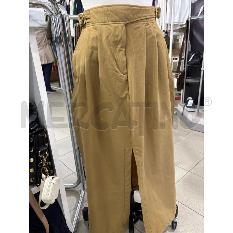 GONNA LUNGA MARRONE CONBIPEL STRETCH CON SPACCO  | Mercatino dell'Usato Benevento 1