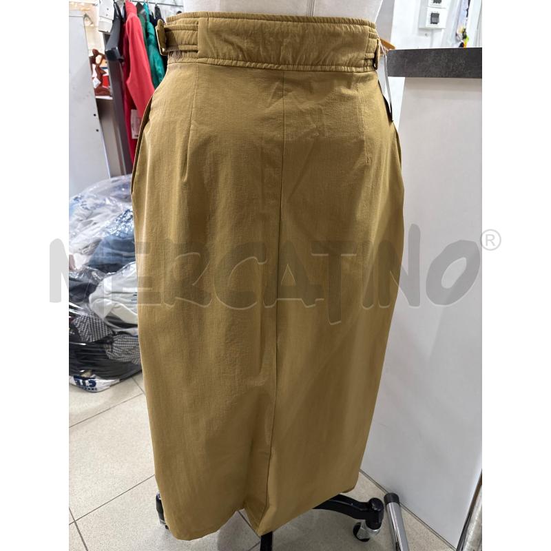 GONNA LUNGA MARRONE CONBIPEL STRETCH CON SPACCO  | Mercatino dell'Usato Benevento 3