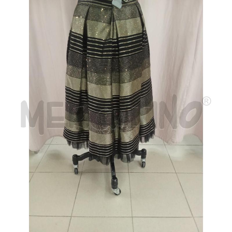 GONNA NERA E DORATA CON BORDO TULLE SPACE  | Mercatino dell'Usato Benevento 2