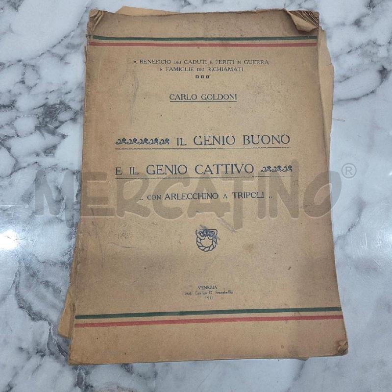IL GENIO BUONO E IL GENIO CATTIVO CARLO GOLDONI | Mercatino dell'Usato Benevento 1