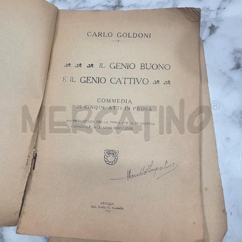 IL GENIO BUONO E IL GENIO CATTIVO CARLO GOLDONI | Mercatino dell'Usato Benevento 3
