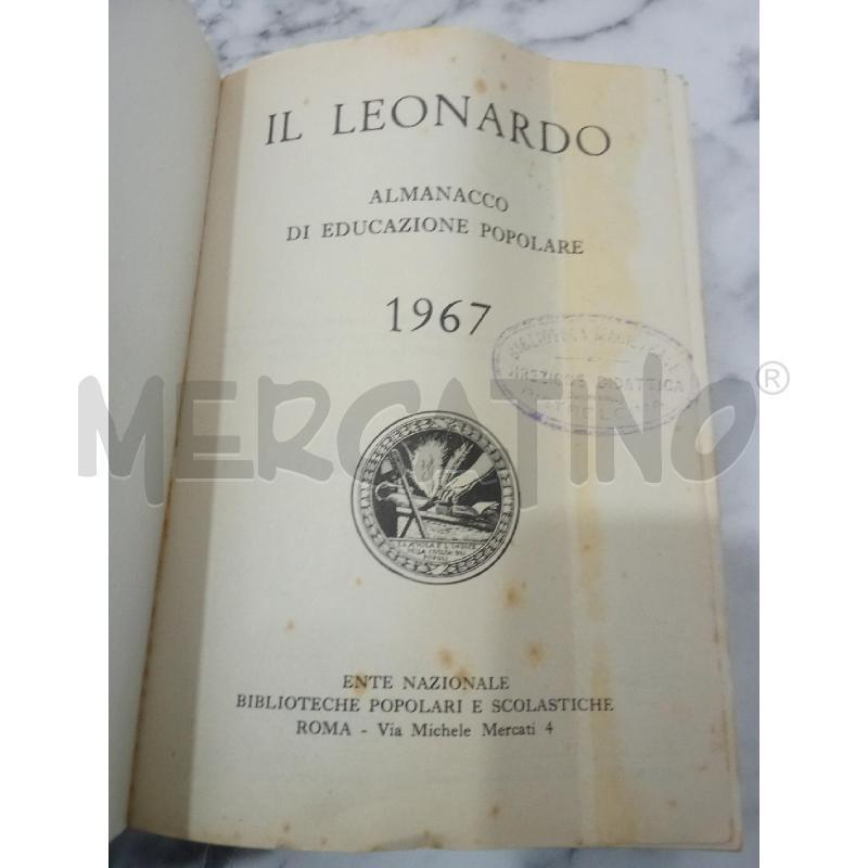 IL LEONARDO ALMANACCO DI EDUCAZIONE POPOLARE 1967 | Mercatino dell'Usato Benevento 3