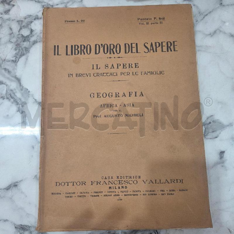 IL LIBRO D'ORO DEL SAPERE GEOGRAFIA AFRICA-ASIA | Mercatino dell'Usato Benevento 1