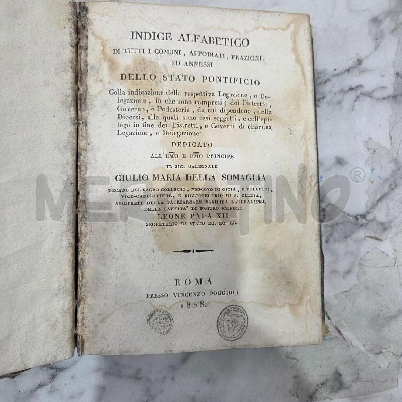 INDICE DELLO STATO PONTIFICIO 1828 | Mercatino dell'Usato Benevento 3