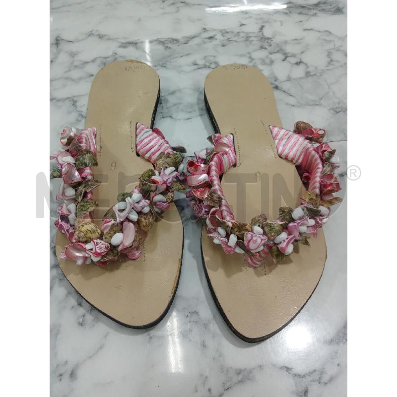 INFRADITO DONNA BEIGE INSERTI ROSA | Mercatino dell'Usato Benevento 1