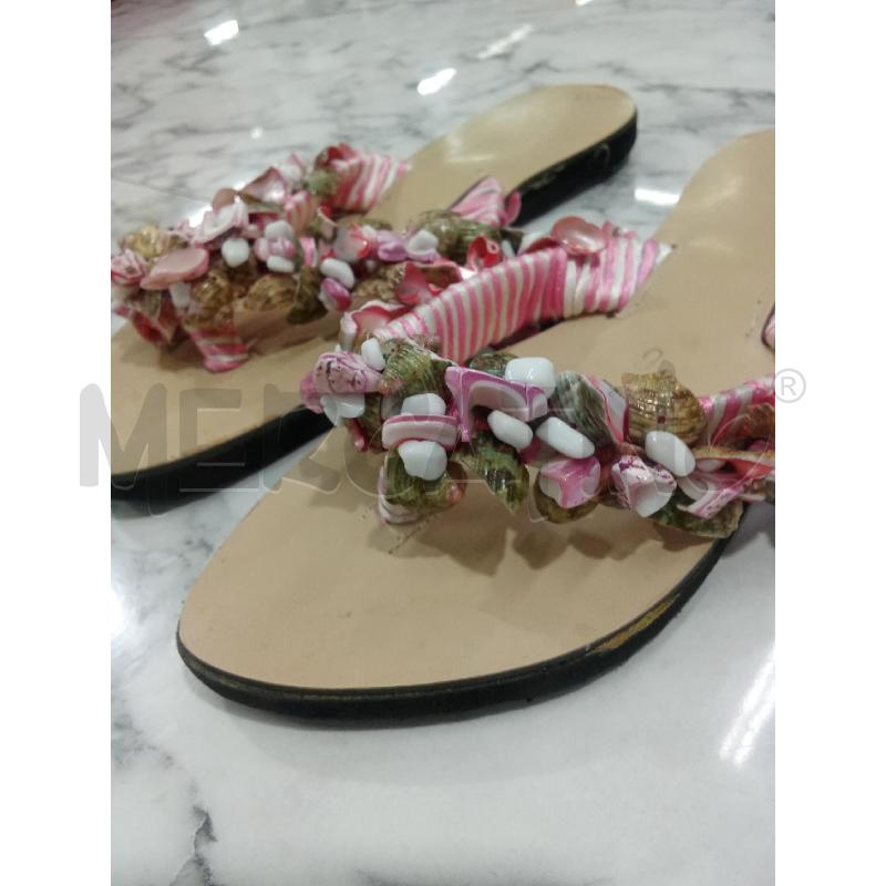 INFRADITO DONNA BEIGE INSERTI ROSA | Mercatino dell'Usato Benevento 3