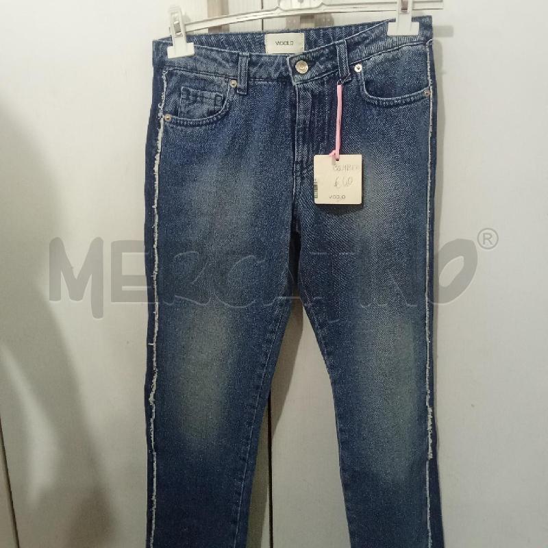 JEANS BAMBINA VICOLO CON LATERALI SFRANGIATI  | Mercatino dell'Usato Benevento 1