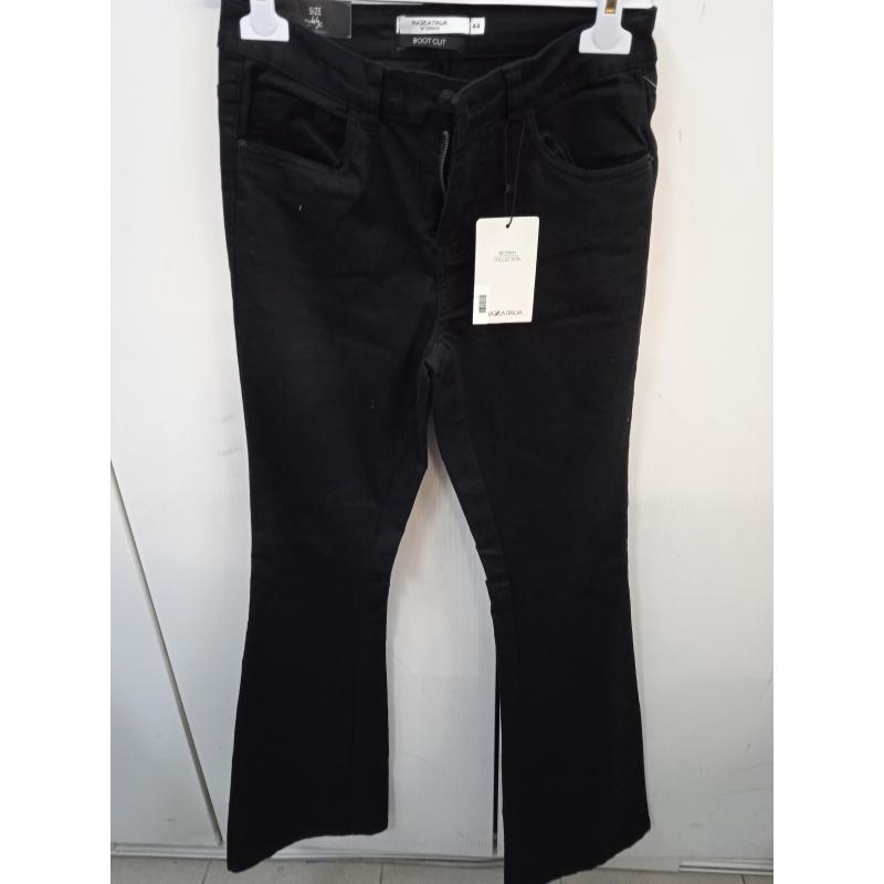 JEANS DONNA A ZAMPA NERO PIAZZA ITALIA | Mercatino dell'Usato Benevento