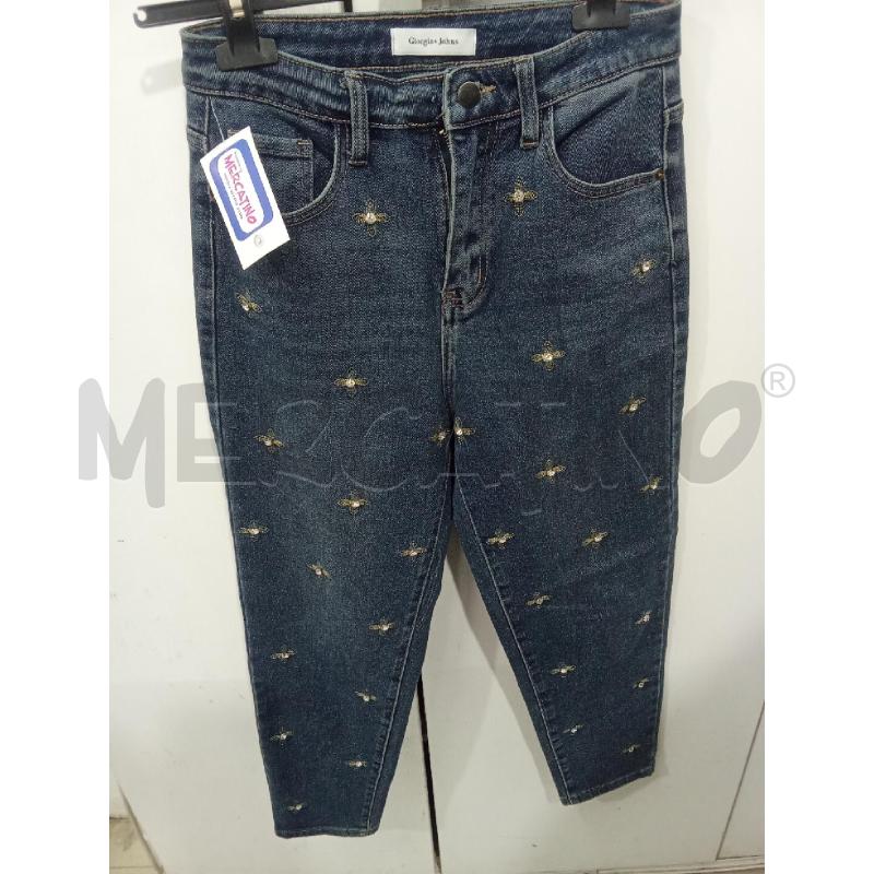 JEANS DONNA BLU STRASS GIORGIA E JOHNS | Mercatino dell'Usato Benevento 1