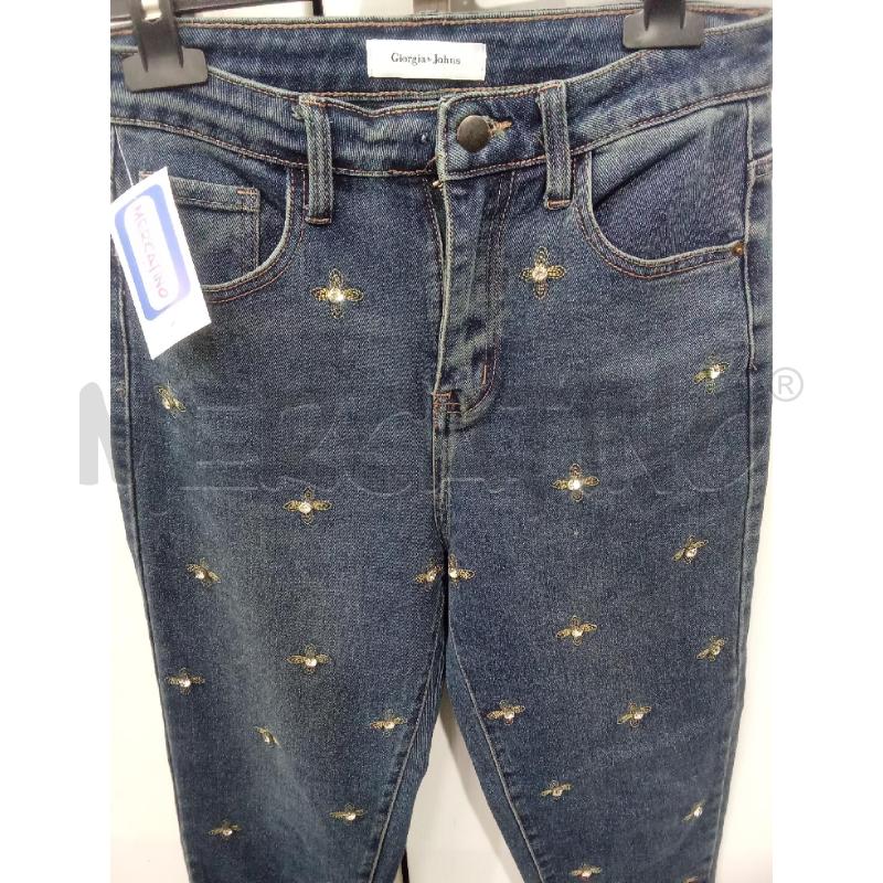JEANS DONNA BLU STRASS GIORGIA E JOHNS | Mercatino dell'Usato Benevento 2