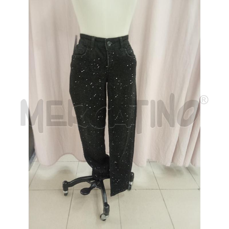 JEANS DONNA GRIGIO CON STRASS VITA BASSA LIUJO | Mercatino dell'Usato Benevento 1