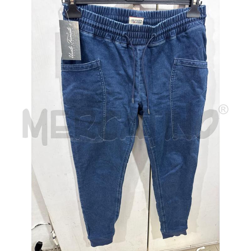 JEANS DONNA HILFIGHER DENIM BLU CON MOLLE | Mercatino dell'Usato Benevento 1