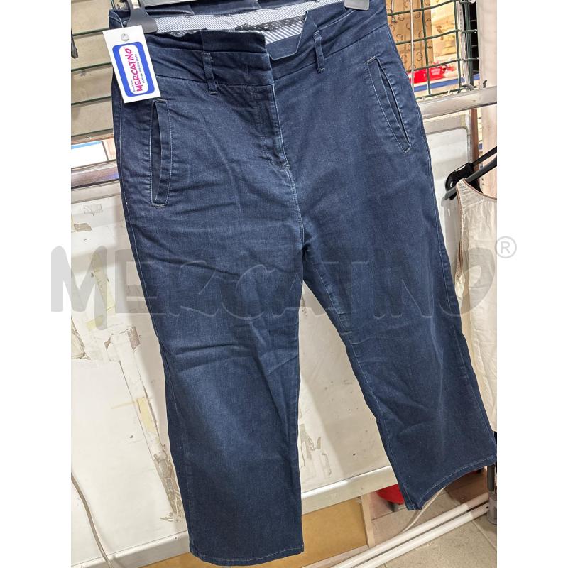 JEANS DONNA SCURO RICCIO IN VITA WIDE CROPPED OSAKA | Mercatino dell'Usato Benevento 1