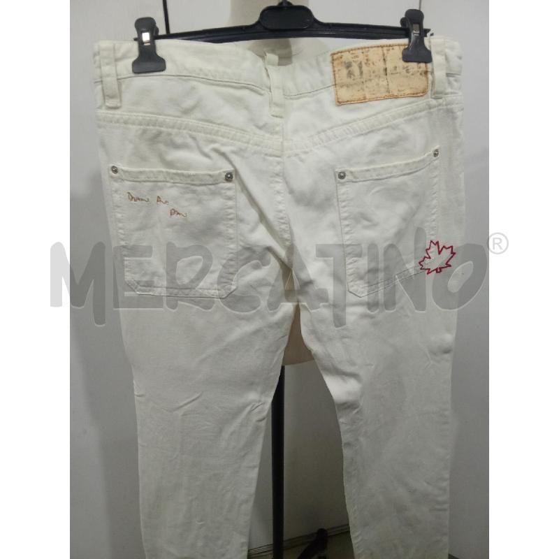 JEANS UOMO BIANCO DSQUARED | Mercatino dell'Usato Benevento 3