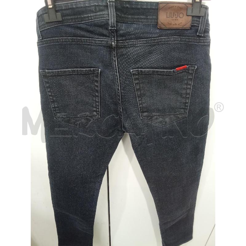 JEANS UOMO BLU SCURO LIUJO STRAPPI GINOCCHIA | Mercatino dell'Usato Benevento 3