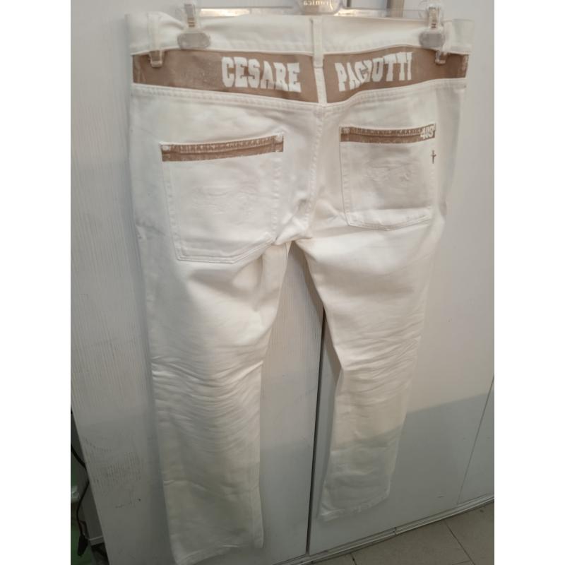 JEANS UOMO CESARE PACIOTTI BIANCO | Mercatino dell'Usato Benevento