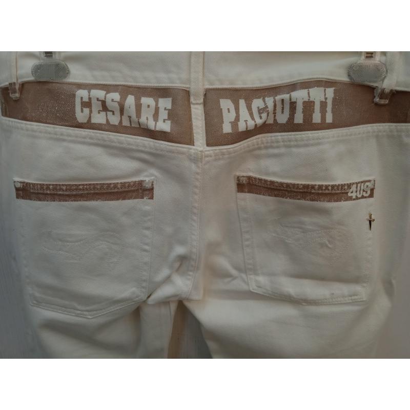 JEANS UOMO CESARE PACIOTTI BIANCO | Mercatino dell'Usato Benevento