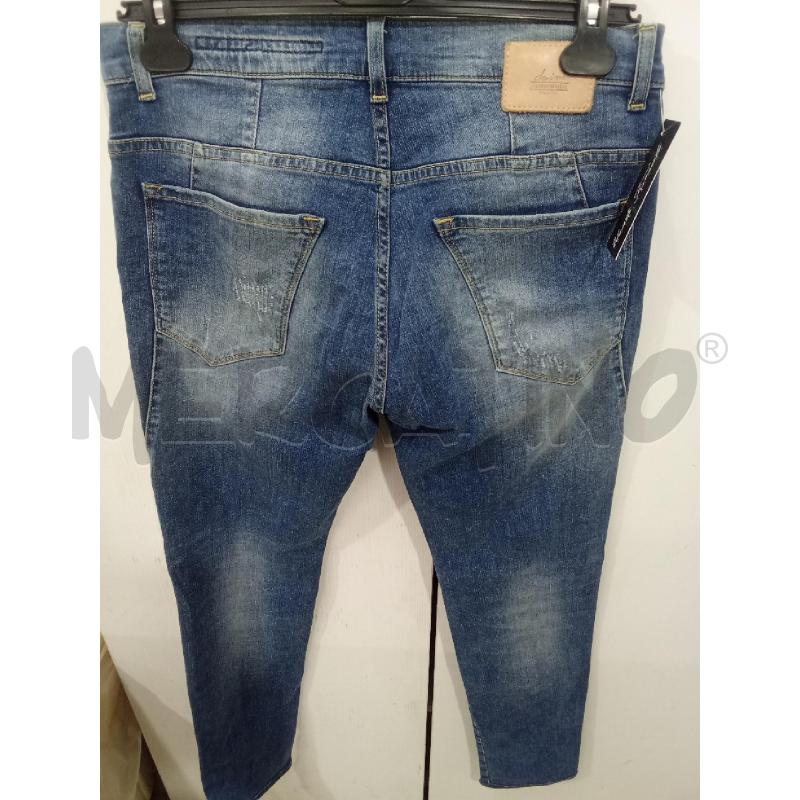 JEANS UOMO CHIARO CUCITURE COLORATE DANIELE ALESSANDRINI | Mercatino dell'Usato Benevento 4