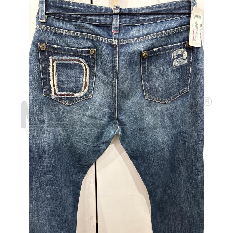 JEANS UOMO DSQUARED2 SCURO CON SFUMATURE | Mercatino dell'Usato Benevento 4