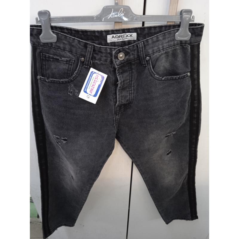 JEANS UOMO GRIGI SCURO LINEA NERA LATO ADREXX | Mercatino dell'Usato  Benevento